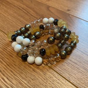 Bracelet Bangle Set Attached Together